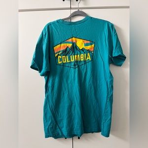 Teal Columbia graphic tee